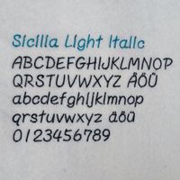 Sicilia light italic